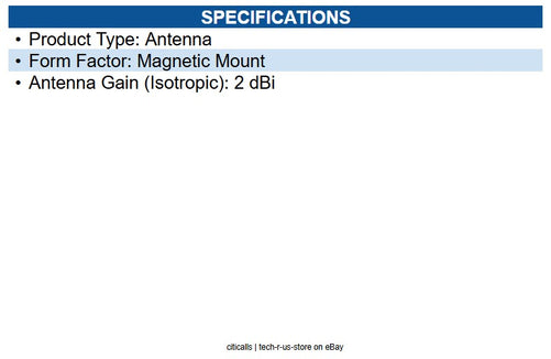 Zebra AN2010 Antenna, Dual Band, 802.11a/b/g/n AN2010 - 2 dBi - Wireless Data