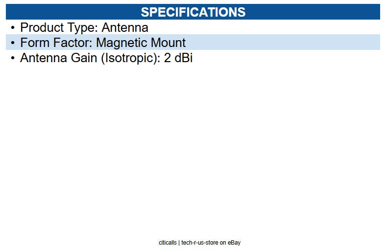 Zebra AN2010 Antenna, Dual Band, 802.11a/b/g/n AN2010 - 2 dBi - Wireless Data