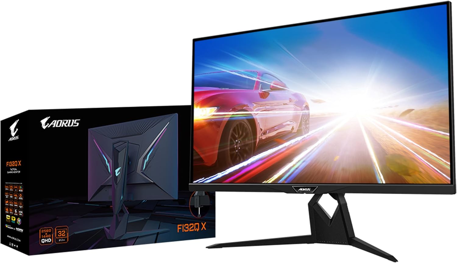 Gigabyte AORUS FI32Q X-SA - LED monitor - QHD - 32" - HDR - 2560 x 1440 QHD