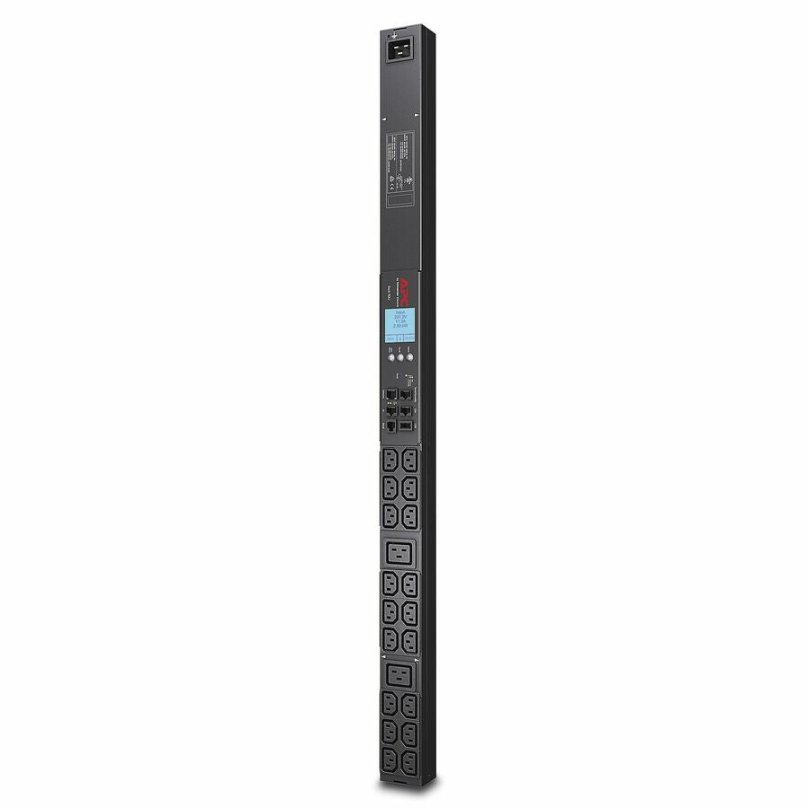 APC AP8858NA3 Rack PDU 2G, Metered, ZeroU, 20A, 208V, (18) C13 & (2) C19