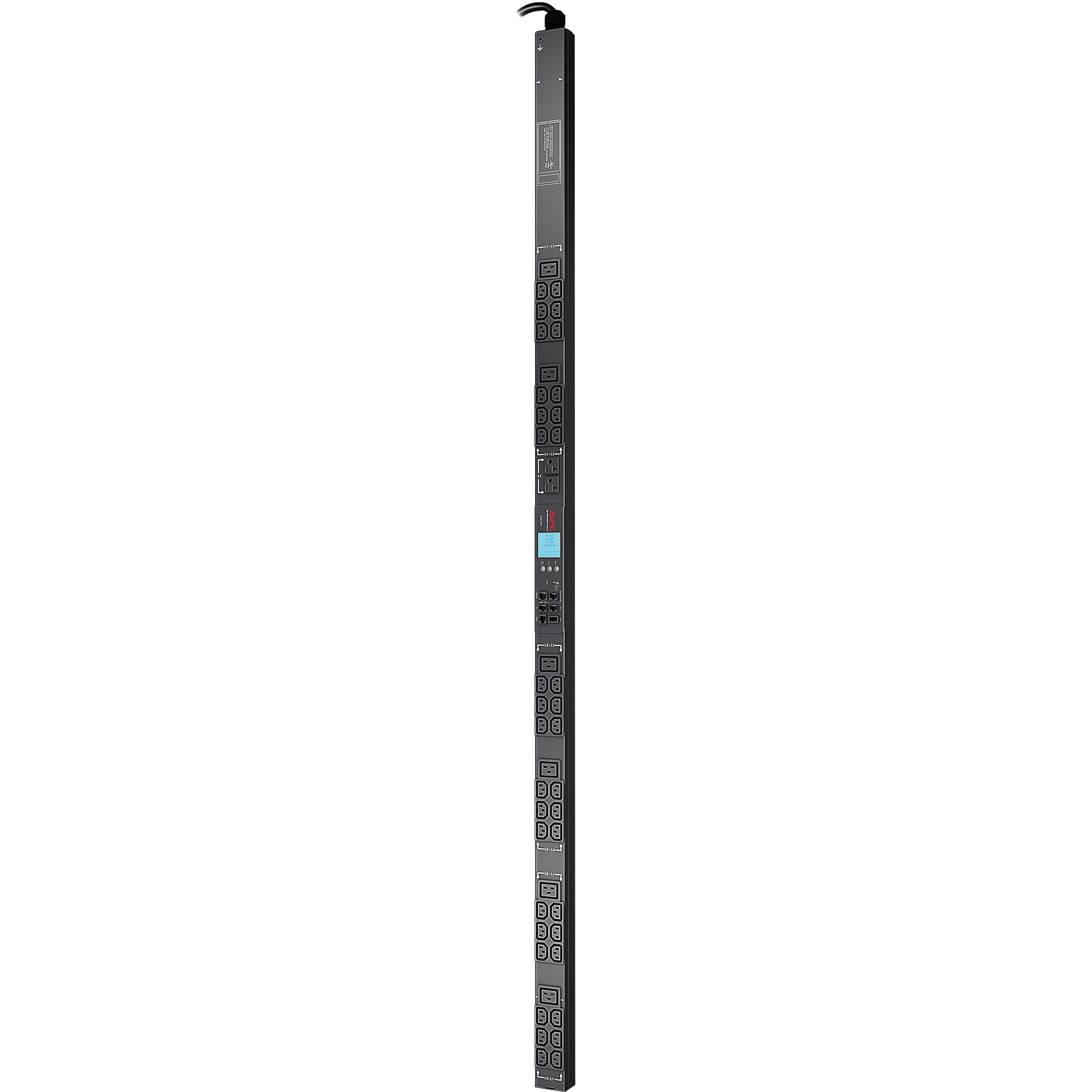 APC AP8861 NetShelter Metered Rack PDU, 0U, 5.7kW, 208V, 3 phase 20A, 36 C13