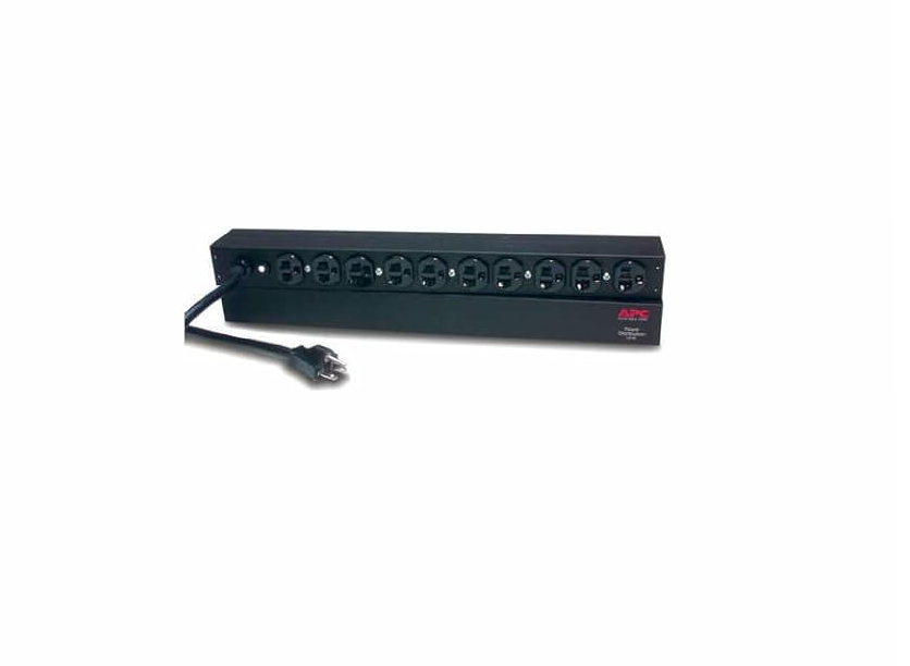 APC AP9563 Rack PDU, Basic, 1U, 20A, 120V, (10)5-20, 5-20P - Black