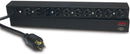 APC AP9564 NetShelter Basic Rack PDU, 1U, 20A, 120V, 10 NEMA 5-20 outlets