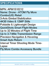 Potensic APM1510212 Drone - ATOM Fly More Combo(US) Retail