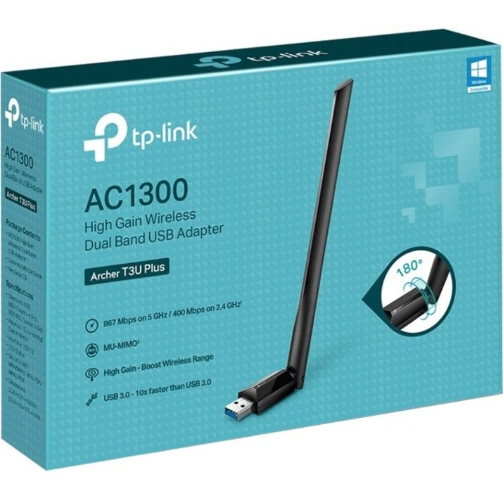TP-Link Archer T3U Plus - IEEE 802.11ac Dual Band Wi-Fi Adapter