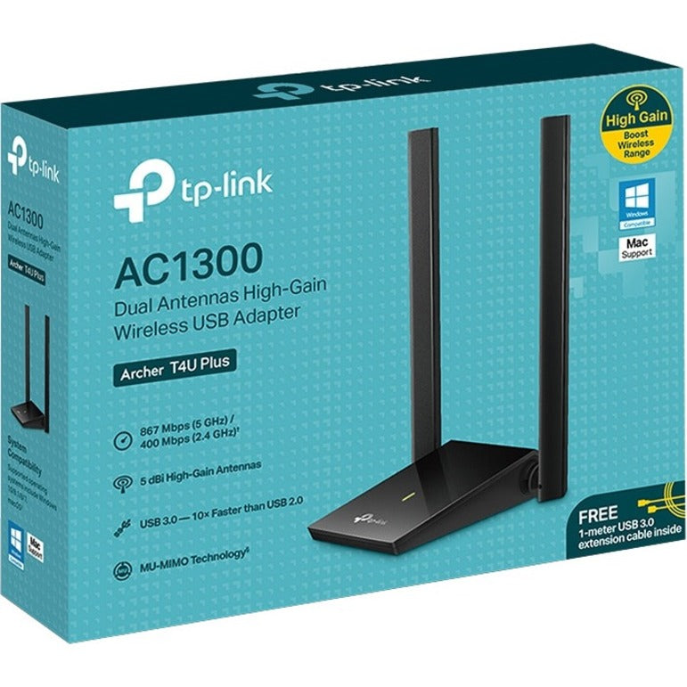 TP-Link Archer T4U Plus - IEEE 802.11ac Dual Band Wi-Fi Adapter