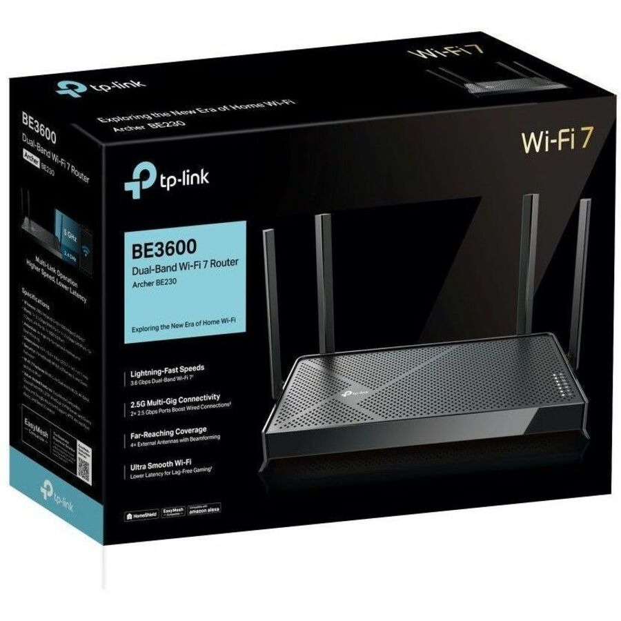 TP-Link Archer BE230 Wi-Fi 7 IEEE 802.11be Ethernet Wireless Router - Dual Band