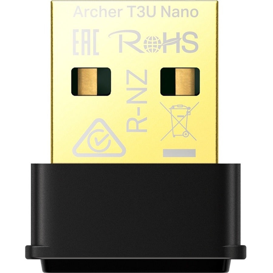 TP-Link Archer T3U Nano - AC1300 2.4G/5G Dual Band Nano USB WiFi Adapter for PC