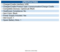 CipherLab ARK25CCCNU101 RK25/RK26 Single Slot USB Cradle