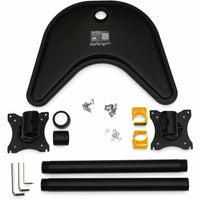 StarTech ARMBARDUOV Vertical Dual Monitor Stand, Heavy Duty Steel, up to 27"