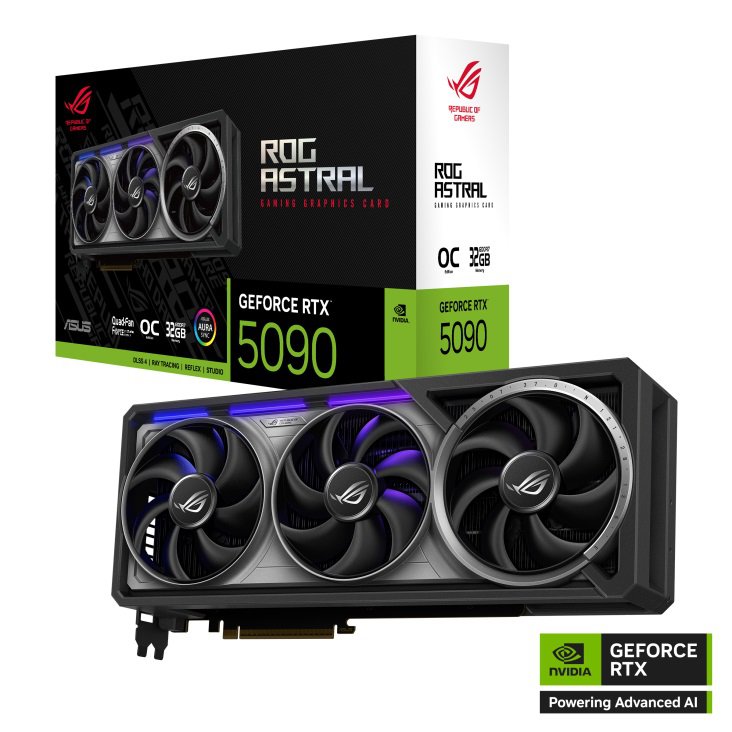 Asus ROG-ASTRAL-RTX5090-O32G-GAMING 32GB GDDR7 OC Edition 7680 2x HDI- 3x DP GPU