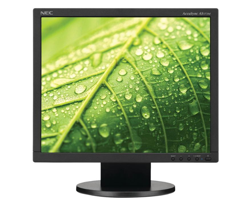 NEC AS173M-BK AccuSync - LED monitor - 17" - 1280 x 1024 - 250 cd/m� - 1000:1