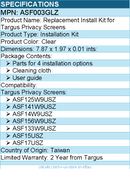 Targus ASF003GLZ Replacement Install Kit for Targus Privacy Screens
