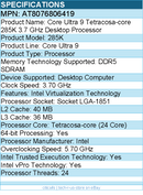 Intel AT8076806419 Core Ultra 9 285K Tetracosa-core (24 Core) 3.70 GHz Processor