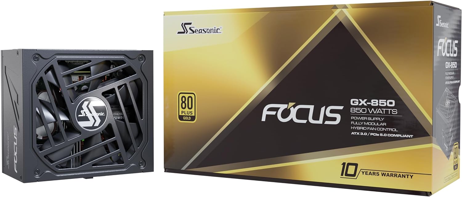 Seasonic ATX3-FOCUS-GX-850 (SSR-850FX3) - Power supply (internal) - 850 Watt