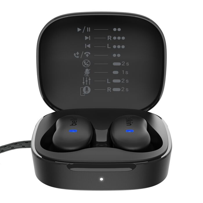 Belkin AUC014FQBK SoundForm Anywhere Earset - Stereo - True Wireless - Bluetooth