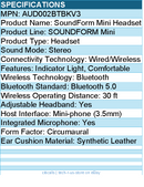 Belkin AUD002BTBKV3 Wireless Bluetooth On-Ear Headphones for Kids w/ Mic