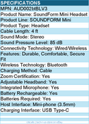 Belkin AUD002BTBLV3 Wireless Bluetooth On-Ear Headphones for Kids w/ Mic