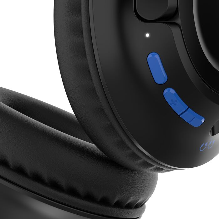 Belkin AUD006BTBLK Wireless Over-Ear Headset - Black for Kids with Mic