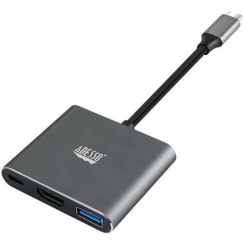 Adesso AUH-4010 3-IN-1 USB-C Multi-Port Docking Station (TAA Compliant)