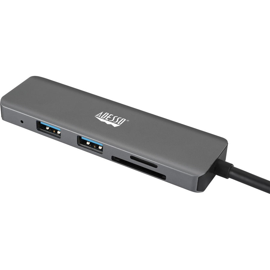 Adesso AUH-4020 6-in-1 USB-C Multi-Port Docking Station (TAA Compliant)