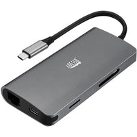 Adesso AUH-4030 8-in-1 USB-C Multi-Port Docking Station (TAA Compliant) - Wired