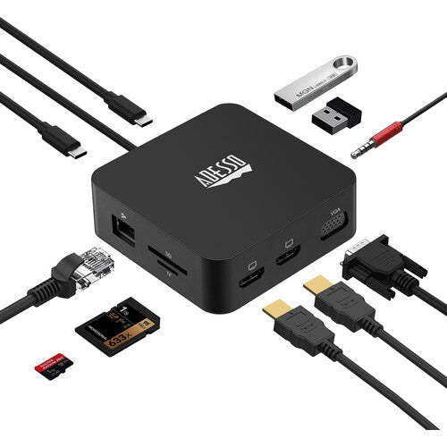 Adesso AUH-4050 11 in 1 USB-C Multiport Docking Station(TAA Compliant)
