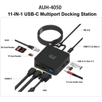 Adesso AUH-4050 11 in 1 USB-C Multiport Docking Station(TAA Compliant)