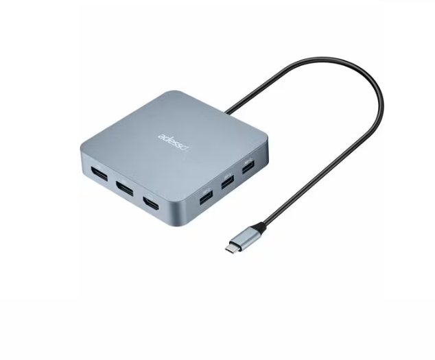 Adesso AUH-4051-TAA Docking Station - 65 W - USB Type C for Monitor, Notebook