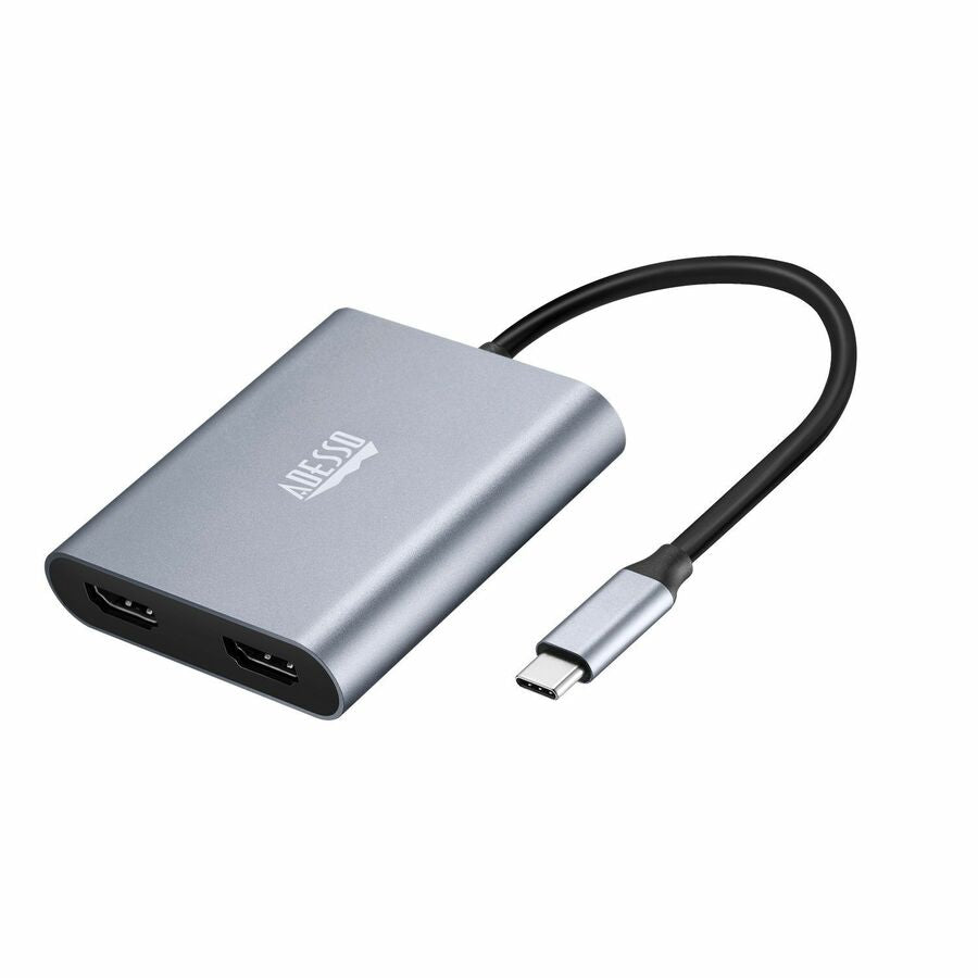 Adesso AUH-5020 USB-C to Dual Video Adapter - 3840 x 2160 Supported