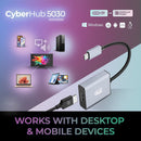 Adesso AUH-5030 USB-C to Display Port Adapter - Plug and Play