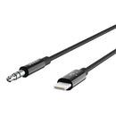 Belkin AV10172BT03-BLK 3.5 mm Audio Cable - 3 ft - MFI - Black