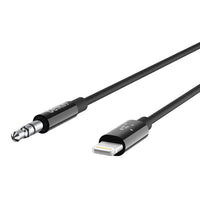 Belkin AV10172BT03-BLK 3.5 mm Audio Cable - 3 ft - MFI - Black