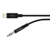 Belkin AV10172BT03-BLK 3.5 mm Audio Cable - 3 ft - MFI - Black