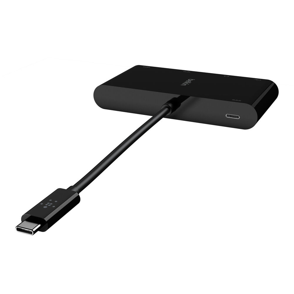 Belkin AVC004BK-BL USB-C Multiport Adapter -USB A 3.0 -up to 100W Power Delivery
