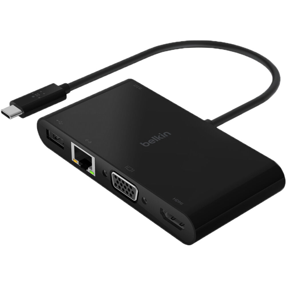 Belkin AVC004BK-BL USB-C Multiport Adapter -USB A 3.0 -up to 100W Power Delivery