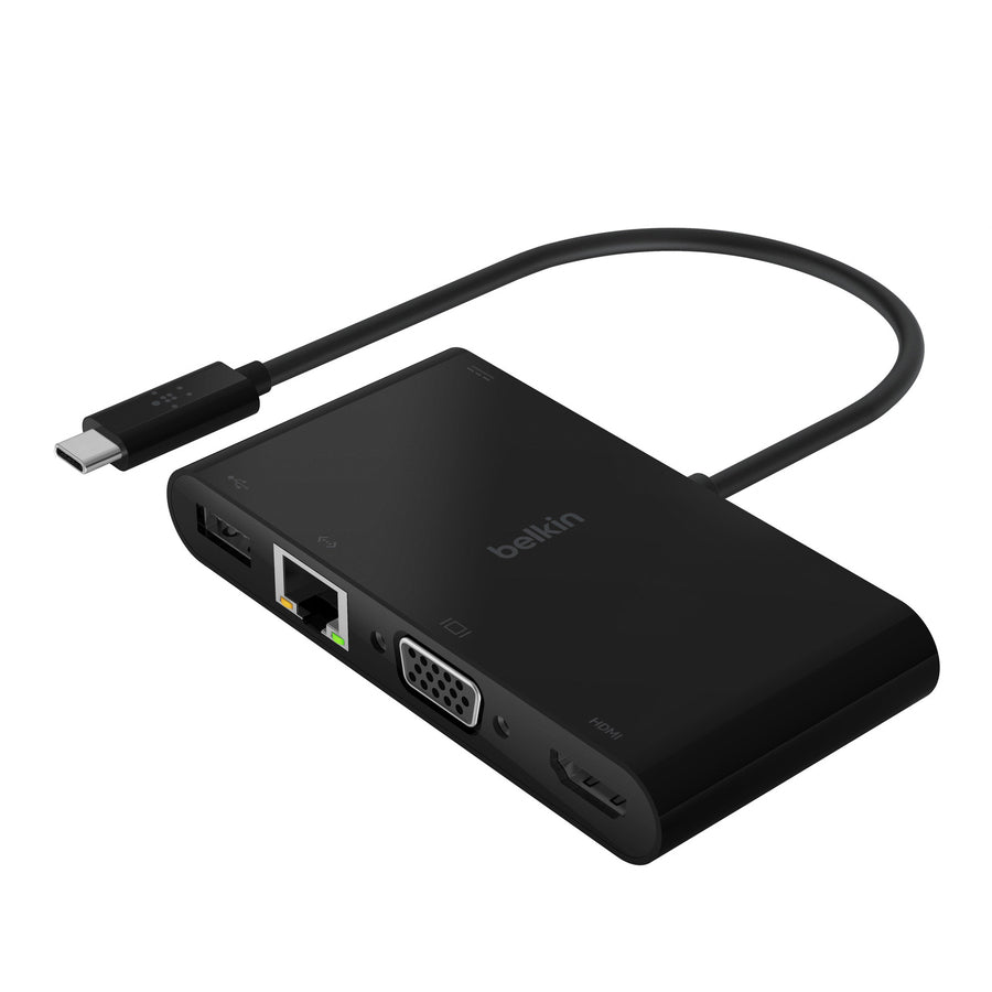 Belkin AVC004BK-BL USB-C Multiport Adapter, USB-C to Video - USB A 3.0
