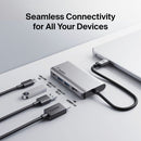 Belkin AVC006BTSGY USB-C 4-in-1 Multiport Adapter, Laptop Docking Station