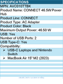 Belkin AVC010TTBK 45W PD Charger Compatible with Compact Docking Station