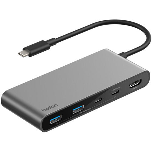 Belkin AVC023FQSGY 7-Port USB-C Hub - 2xUSB-A, 2xUSB-C - Docking Station