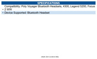 HP Poly AW6U1AA#AC3 Poly Voyager Office Base for 4300/Legend 50/Focus 2