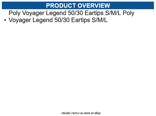 HP Poly AW6U4AA#AC3 Eartip Small/Medium/Large Size