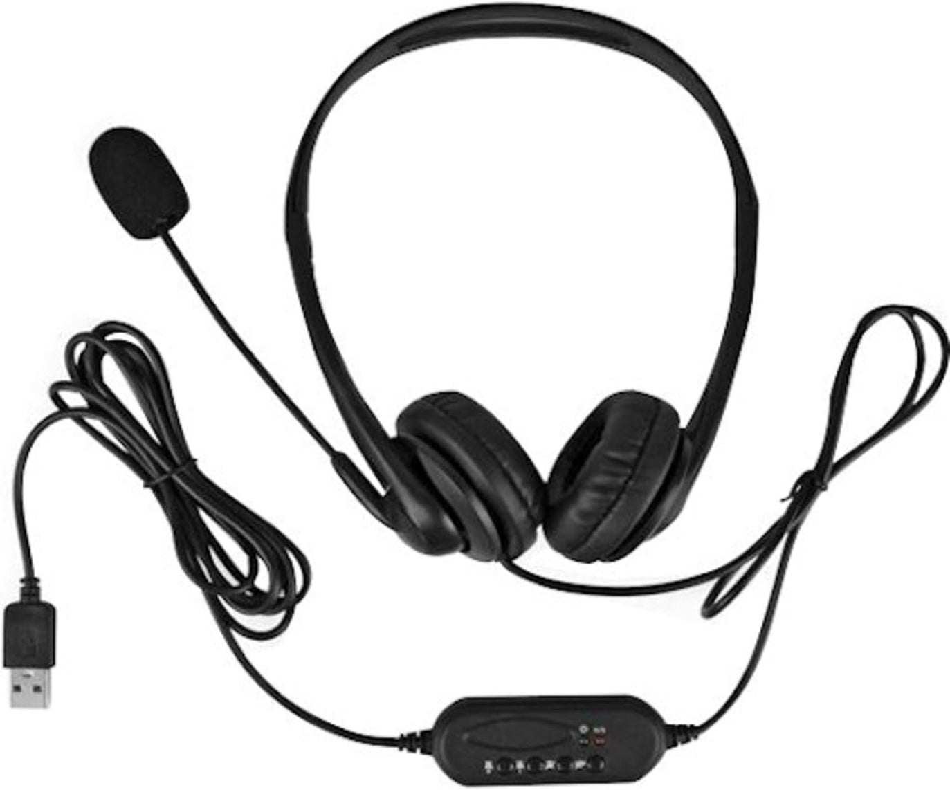 Aluratek AWHU01FJ Wired USB Stereo Headset with Noise Reducing Boom Mic