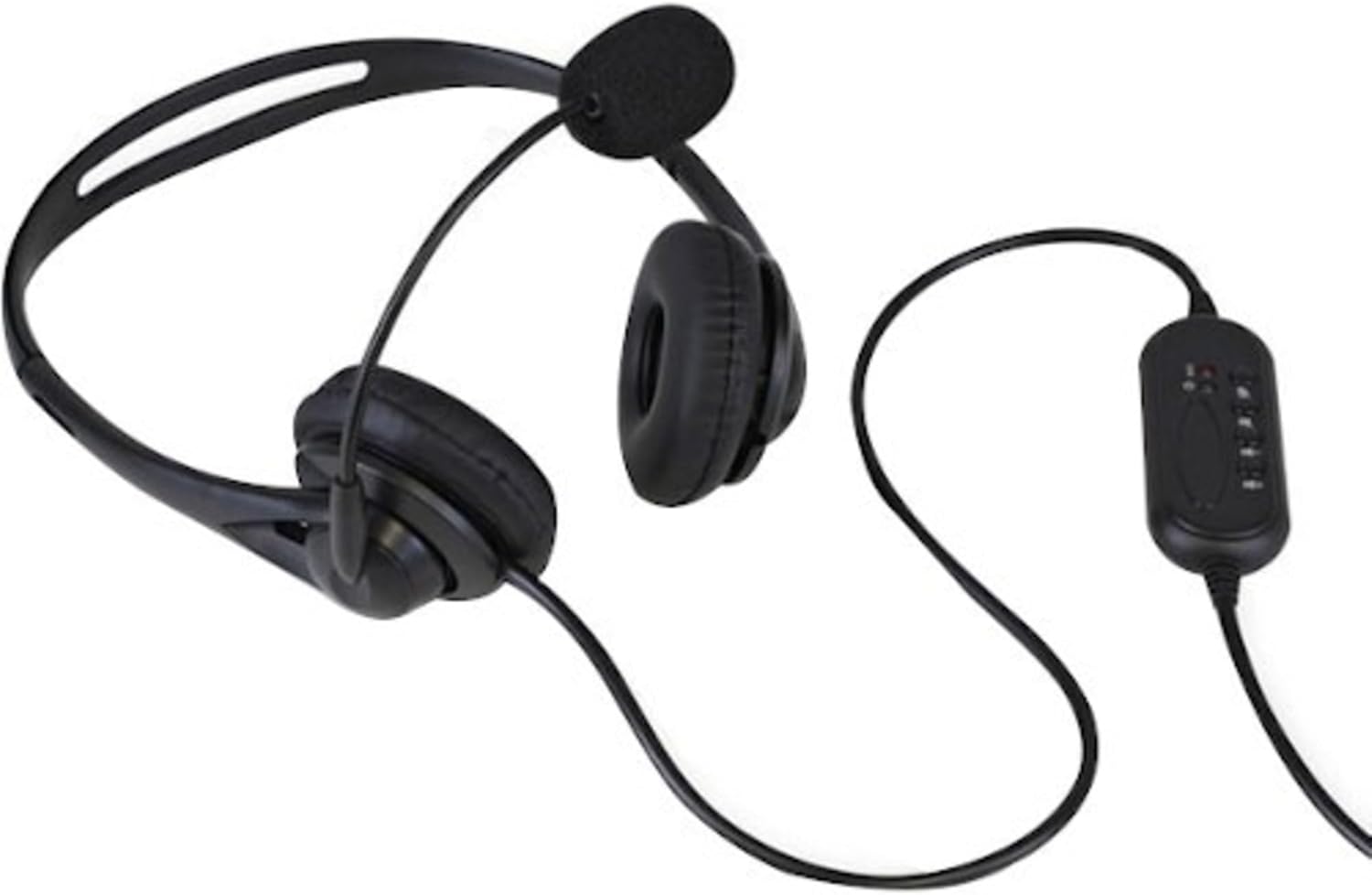 Aluratek AWHU01FJ Wired USB Stereo Headset with Noise Reducing Boom Mic