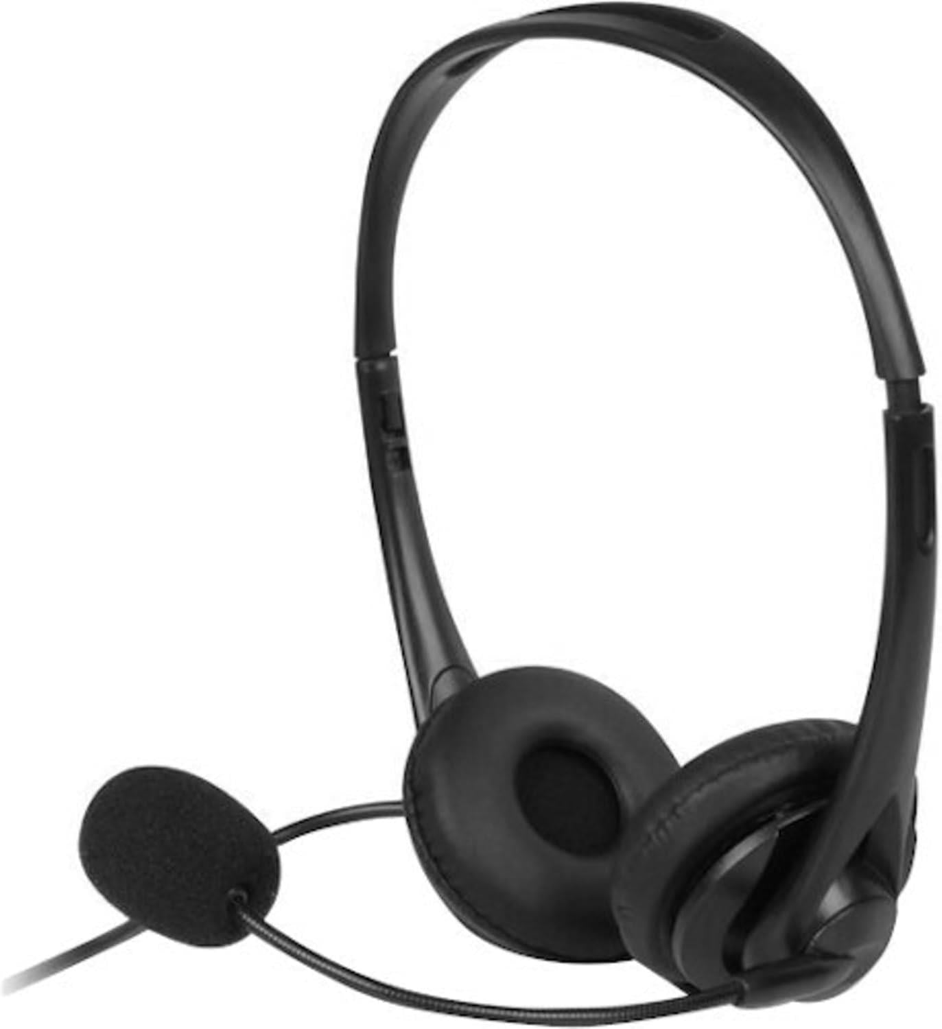Aluratek AWHU01FJ Wired USB Stereo Headset with Noise Reducing Boom Mic