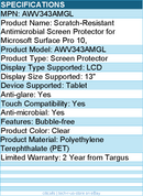 Targus AWV343AMGL Scratch-Resistant Antimicrobial Screen Protector