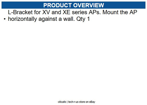 Cambium Networks AX-WALLBRKT-WW L-Bracket for XV and XE series APs