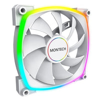 Montech AX140 PWM WHITE ARGB Standard Fan 1600PWM, High-End Durability - 140mm