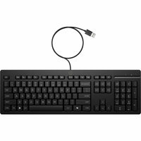 HP AY2Y7AA#ABA 125 Wired Keyboard (AY2Y7AA) - Cable Connectivity - Black