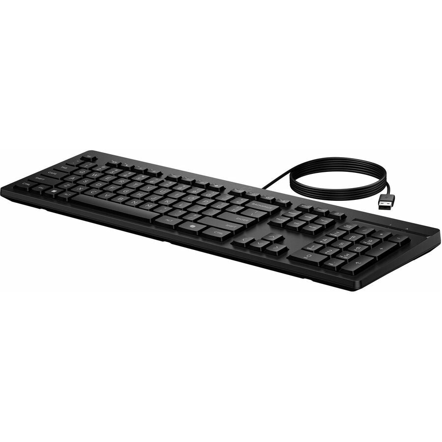 HP AY2Y7AA#ABA 125 Wired Keyboard (AY2Y7AA) - Cable Connectivity - Black